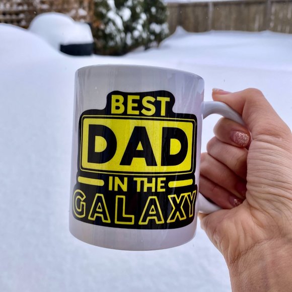*NEW and HANDMADE* - Best Dad in the Galaxy Mug - 11 Ounces Funny Coffee Mug - Picture 4 of 6